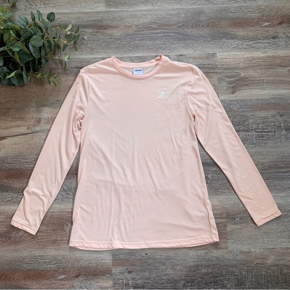 Gymshark Blush Pink Training Long Sleeve Crewneck Top - Full Length - Picture 11 of 14